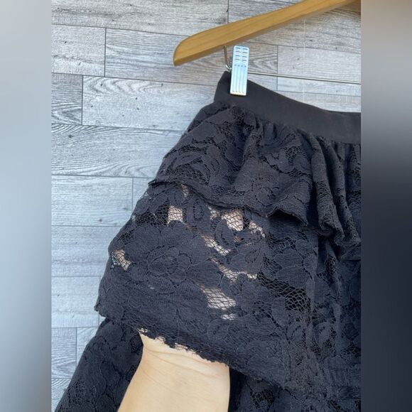 LANVIN for H&M Ruffle lace circle Skirt size 2 - Picture 5 of 13